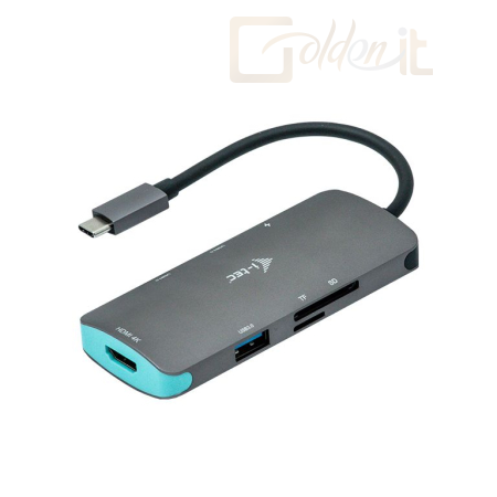 Notebook kiegészitők I-TEC USB-C Metal Nano Dock 4K HDMI+Power Delivery 100W Grey - C31NANODOCKPD