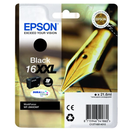 Nyomtató - Tintapatron Epson T1681 (16XXL) Black tintapatron - C13T16814012