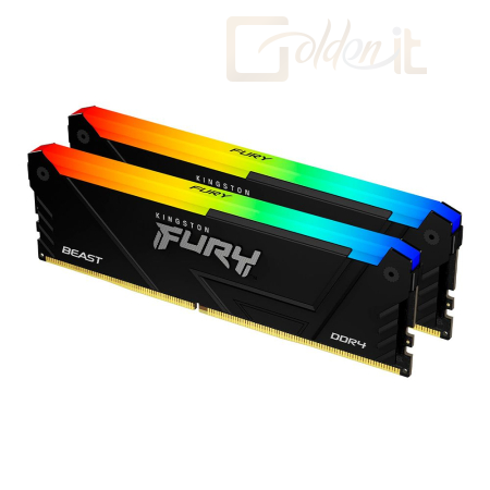 RAM Kingston 32GB DDR4 3200MHz Kit(2x16GB) Fury Beast RGB Black - KF432C16BB2AK2/32