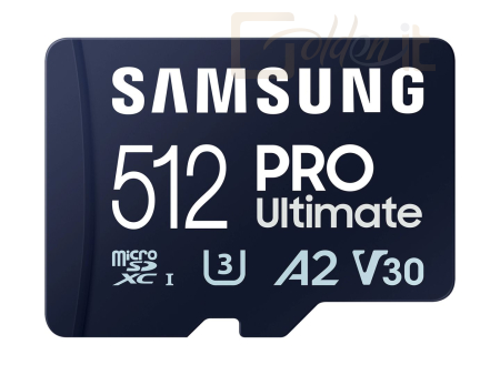 USB Ram Drive Samsung 512GB microSDXC Pro Ultimate Class10 U3 A2 V30 + adapterrel - MB-MY512SA/WW