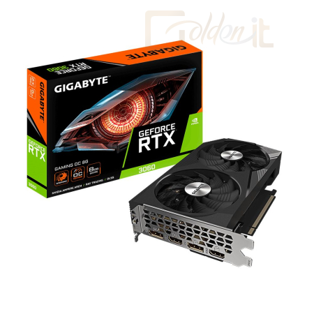 Videókártya Gigabyte RTX 3060 GAMING OC 8G 2.0 (LHR) - GV-N3060GAMING OC-8GD 2.0