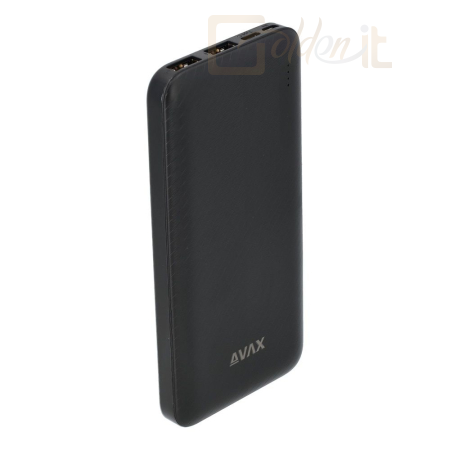 Powerbank vésztöltők Avax PB104B LIGHTY 10000mAh PowerBank Black - PB104B