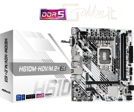 Alaplapok ASRock H610M-HDV/M.2+ D5 - H610M-HDV/M.2+ D5