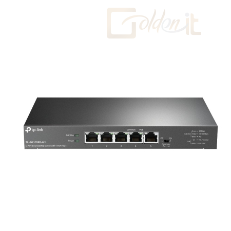 Hálózati eszközök TP-Link TL-SG105PP-M2 5-Port 2.5G Desktop Switch with 4-Port PoE++ - TL-SG105PP-M2
