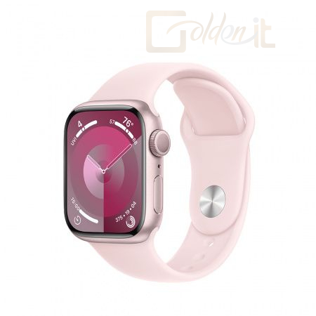 Okosóra Apple Watch S9 GPS 41mm Pink Alu Case with Light Pink Sport Band M/L - MR943