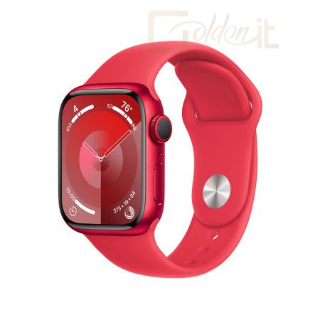 Okosóra Apple Watch S9 GPS 45mm Red Alu Case with Red Sport Band M/L - MRXK3