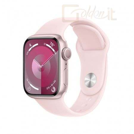 Okosóra Apple Watch S9 GPS 45mm Pink Alu Case with Light Pink Sport Band M/L - MR9H3