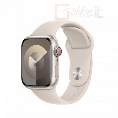 Okosóra Apple Watch S9 Cellular 41mm Starlight Alu Case with Starlight Sport Band S/M - MRHN3