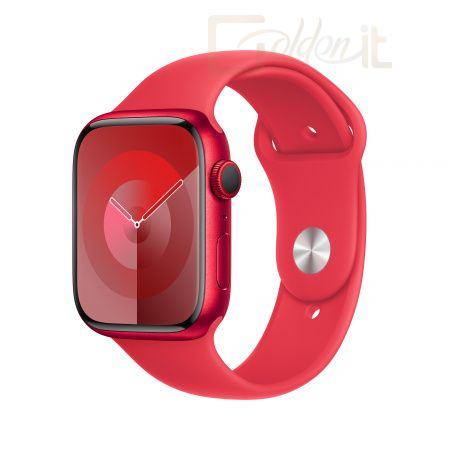 Okosóra Apple Watch S9 Cellular 45mm Red Alu Case with Red Sport Band S/M - MRYE3