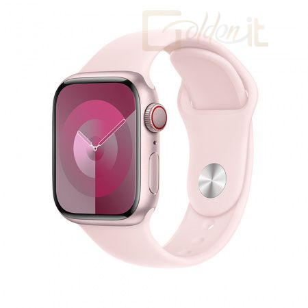 Okosóra Apple Watch S9 Cellular 45mm Pink Alu Case with Light Pink Sport Band S/M - MRMK3