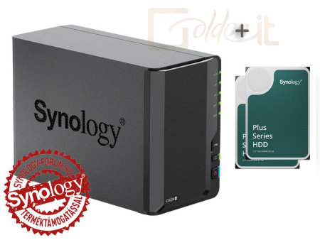 NAS szerver Synology DiskStation DS224+ (2 GB) (2HDD) (2x6TB) - DS224+_2X6TB