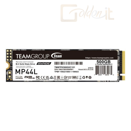 Winchester SSD TeamGroup 500GB M.2 2280 NVMe MP44L - TM8FPK500G0C101