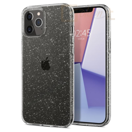 Okostelefon kiegészítő Spigen Liquid Crystal Glitter, clear-iPhone 12/Pro - ACS01698