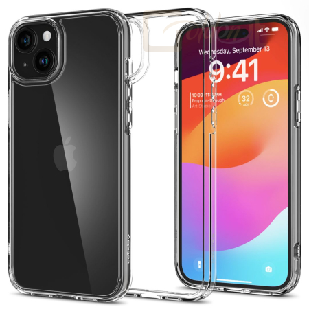 Okostelefon kiegészítő Spigen iPhone 15 Case Ultra Hybrid Crystal Clear - ACS06793