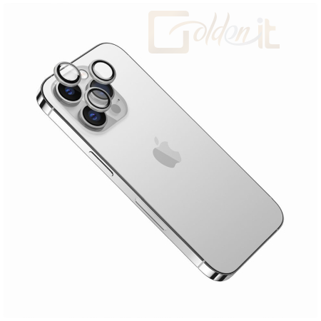 Okostelefon kiegészítő FIXED Camera Glass for Apple iPhone 15 Pro/15 Pro Max, silver - FIXGC2-1202-SL