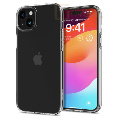 Okostelefon kiegészítő Spigen iPhone 15 Case Liquid Crystal Crystal Clear - ACS06786