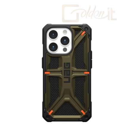 Okostelefon kiegészítő UAG Monarch case for iPhone 15 Pro Kevlar Elemental Green - 11427811397B