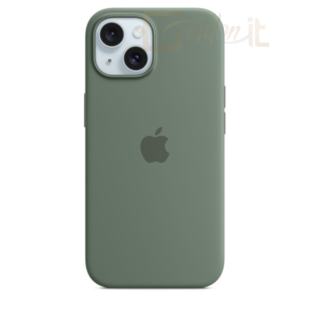 Okostelefon kiegészítő Apple iPhone 15 Silicone Case with MagSafe Cypress - mt0x3zm/a