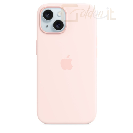 Okostelefon kiegészítő Apple iPhone 15 Silicone Case with MagSafe Light Pink - mt0u3zm/a