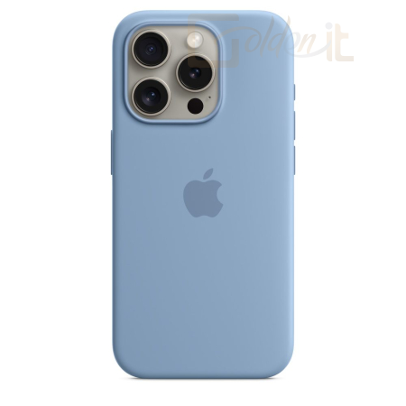 Okostelefon kiegészítő Apple iPhone 15 Pro Silicone Case with MagSafe Winter Blue - mt1l3