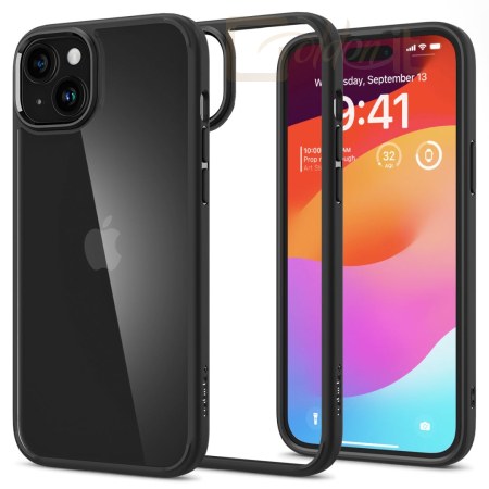 Okostelefon kiegészítő Spigen iPhone 15 Case Ultra Hybrid Matte Black - ACS06799