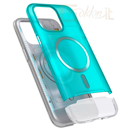 Okostelefon kiegészítő Spigen iPhone 15 Pro Max Case Classic C1 MagSafe Bondi Blue - ACS06608