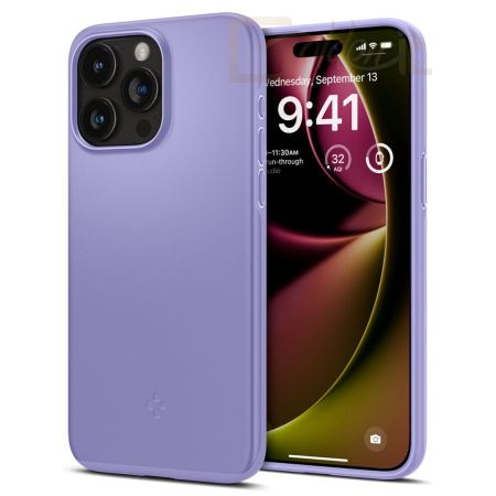 Okostelefon kiegészítő Spigen iPhone 15 Case Thin Fit Iris Purple - ACS06692