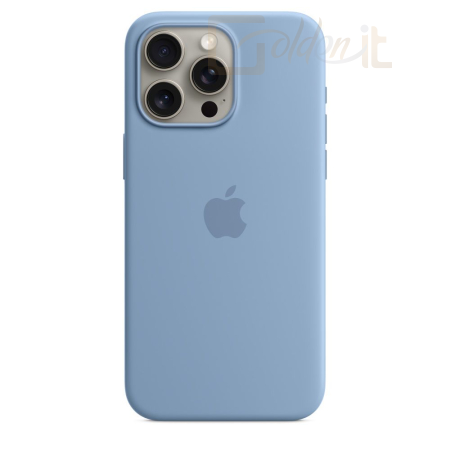 Okostelefon kiegészítő Apple iPhone 15 Pro Max Silicone Case with MagSafe Winter Blue - MT1Y3