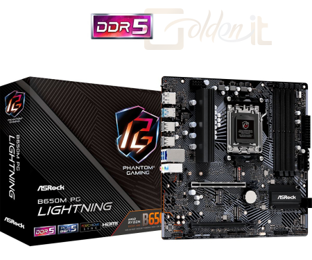 Alaplapok ASRock B650M PG LIGHTNING - 90-MXBMV0-A0UAYZ