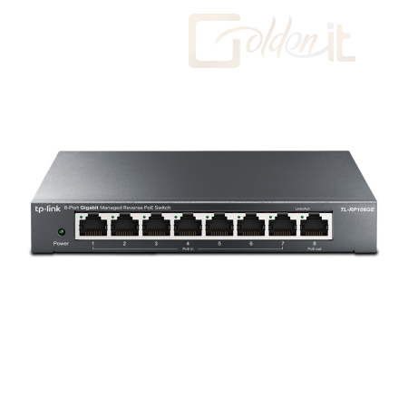 Hálózati eszközök TP-Link TL-RP108GE 8-Port Gigabit Managed PoE Reverse Switch - TL-RP108GE