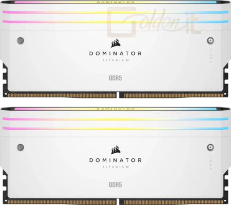 RAM Corsair 32GB DDR5 6000MHz Kit(2x16GB) Dominator Titanium RGB White - CMP32GX5M2B6000C30W
