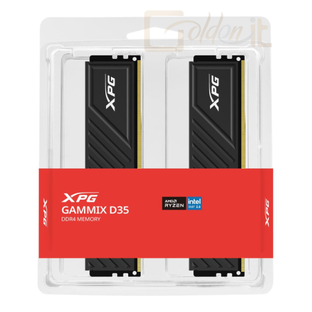 RAM A-Data 64GB DDR4 3600MHz Kit(2x32GB) XPG Gammix D35 Black - AX4U360032G18I-DTBKD35