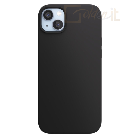 Okostelefon kiegészítő Next One Silicone Case for iPhone 15 MagSafe compatible - Black - IPH-15-MAGCASE-BLACK