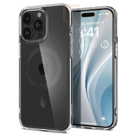 Okostelefon kiegészítő Spigen iPhone 15 Pro Max Case Ultra Hybrid MagSafe (MagFit) Carbon Fiber - ACS06578