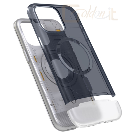 Okostelefon kiegészítő Spigen iPhone 15 Pro Max Case Classic C1 MagSafe Graphite - ACS06607