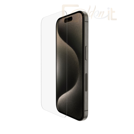 Okostelefon kiegészítő Belkin ScreenForce TemperedGlass Treated Screen Protector for iPhone 15 Pro - OVA137ZZ