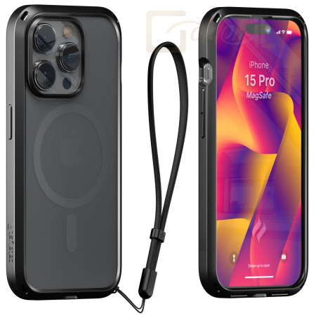 Okostelefon kiegészítő Catalyst iPhone 15 Pro Influence case MagSafe Stealth Black - CATDMSPH15BLKMP