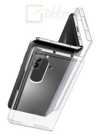 Okostelefon kiegészítő FIXED Back cover with protective frame Cellularline Clear Duo for Samsung Galaxy Z Fold5, clear - CLEARCSGALZFOLD5T
