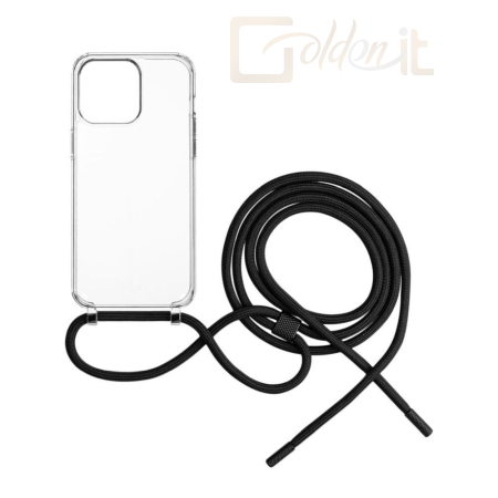 Okostelefon kiegészítő FIXED Pure Neck for Apple iPhone 15 Pro, black - FIXPUN-1202-BK