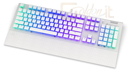 Billentyűzet Endorfy Omnis Pudding Brown Switch Mechanical Keyboard Onyx White US - EY5A035