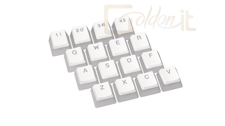 Billentyűzet Endorfy PBT Pudding Onyx White Keycaps - EY0E003