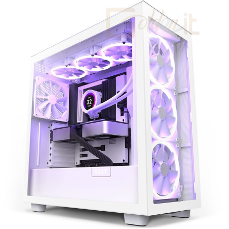 Ház NZXT H7 Elite 2023 Tempered Glass White - CM-H71EW-02