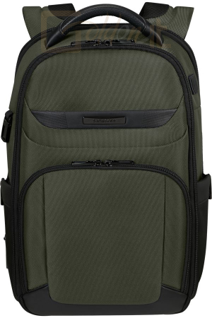 Notebook kiegészitők Samsonite PRO-DLX 6 Expandable Backpack 14,1 Green - 147139-1388