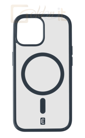 Okostelefon kiegészítő Cellularline Pop Mag Back Cover with Magsafe Support for Apple iPhone 15 Plus, Clear/Blue - POPMAGIPH15MAXB
