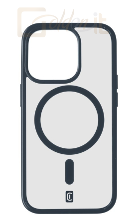 Okostelefon kiegészítő Cellularline Pop Mag Back Cover with Magsafe Support for Apple iPhone 15 Pro, Clear/Blue - POPMAGIPH15PROB