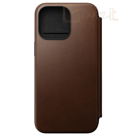 Okostelefon kiegészítő Nomad iPhone 15 Pro Max Modern Leather Folio Brown - NM01633785