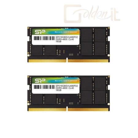 RAM - Notebook Silicon Power 32GB DDR5 4800MHz Kit(2x16GB) SODIMM - SP032GBSVU480F22