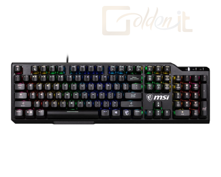 Billentyűzet Msi Vigor GK41 Gaming RGB Kailh Red Mechanical Keyboard Black US - S11-04US291-CLA