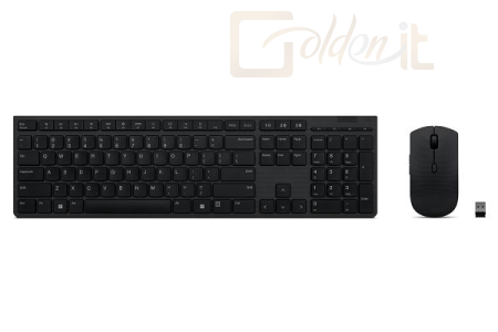 Billentyűzet Lenovo Professional Wireless Rechargeable Keyboard and Mouse Combo HU - 4X31K03949