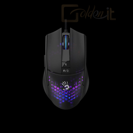 Egér A4-Tech Bloody L65 Max RGB Gaming mouse Honeycomb Black - L65 MAX HONEYC